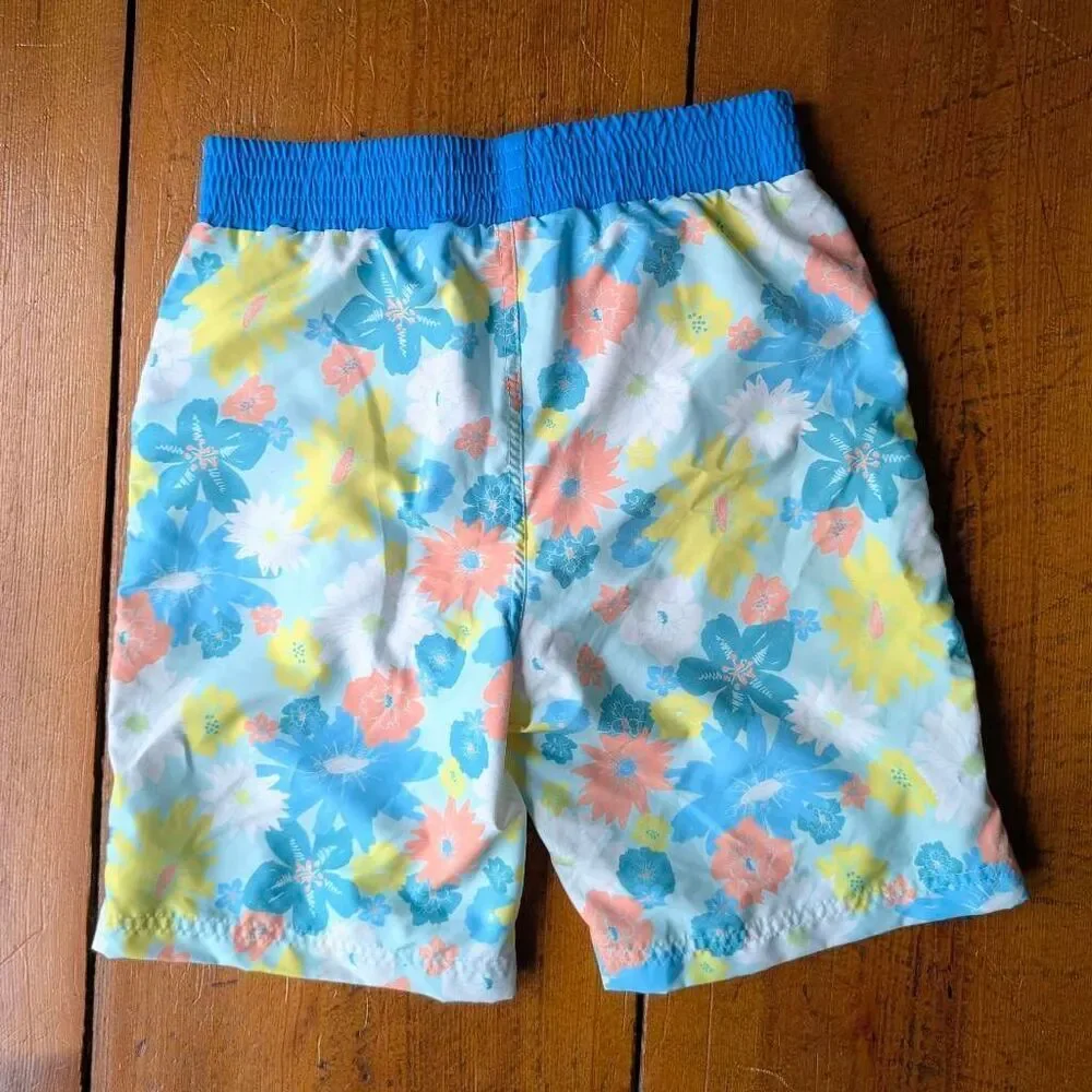 Matilda Jane Oh Boy Swim Trunks Floral Size 8 New With Tags